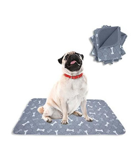 Washable Pee Pads for Dogs 18x24(4-Pack) Eco Friendly Reusable Puppy Pads Absorbent Piddle Pads Extra Large Dog Training Pads Whelping Waterproof Potty Mats for Incontinence Playpencrate