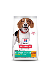 Hill's Science Diet Dry Dog Food, Adult, Small Bites, Perfect Weight for Weight Management, Chicken Recipe, 28.5 lb. Bag