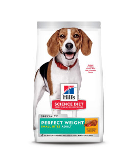 Hill's Science Diet Dry Dog Food, Adult, Small Bites, Perfect Weight for Weight Management, Chicken Recipe, 28.5 lb. Bag