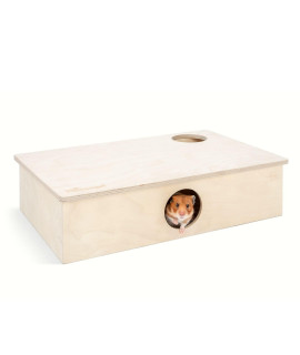 Niteangel Multi-Chamber Hamster House Maze: - Multi-Room Hideouts & Tunnel Exploring Toys for Hamster Gerbils Mice Lemmings (6-Room Large)