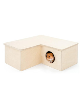 Niteangel Multi-Chamber Hamster House Maze: - Multi-Room Hideouts & Tunnel Exploring Toys for Hamster Gerbils Mice Lemmings (3-Room Large)