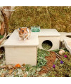 Niteangel Multi-Chamber Hamster House Maze: - Multi-Room Hideouts & Tunnel Exploring Toys for Hamster Gerbils Mice Lemmings (3-Room Large)