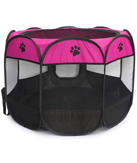 BEIKOTT Pet Playpen, Foldable Dog Playpens, Portable Exercise Kennel Tent for Puppies/Dogs/Cats/Rabbits, Dog Play Tent with Removable Mesh Shade Cover for Travel Indoor Outdoor Using(Large)