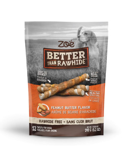Zoe Peanut Butter Twists Dog Treats, 148 GR