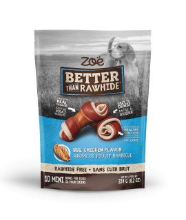 Zoe Rawhide Free BBQ Chicken Bones Dog Treats, 234 GR
