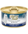 Purina Fancy Feast High Protein Senior Gravy Wet Cat Food, Tuna Feast Minced Senior 7+ - (24) 3 oz. Can