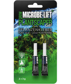 MICROBE-LIFT Plantscaper - Plant Glue for mosses and Plants in Any Freshwater Aquarium, superglue, Aquarium Glue, aquascaping, 3 g (Pack of 2).