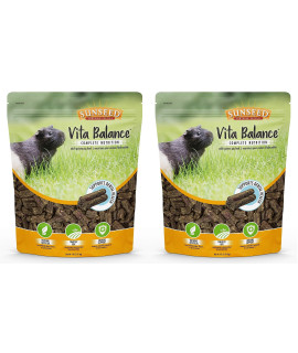 Sunseed 2 Pack of Vita Balance Adult guinea Pig Food 4 Pounds Each All-Natural Pellets