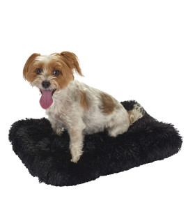 FuzzBall Fluffy Luxe Pet Crate Mat & Pad - Machine Washable, Waterproof Base, Anti-Slip, Durable Pad with Elastic Kennel Attachment (30?x 21?