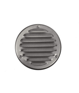 Vent cover - Round Soffit Vent - Air Vent Louver - grille cover - Built-in Fly Screen Mesh - HVAc Ventilation (5 Inch, galvanized Steel)