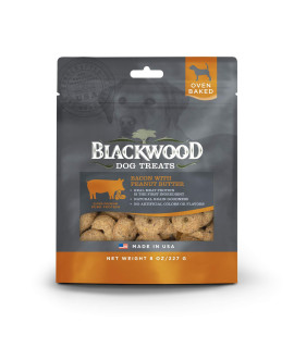 Blackwood Pet Food Oven Baked Dog Treats Made in USA [Natural Dog Treats for Healthy Snacks] Perfect for Dog Training Treats, Bacon with Peanut Butter, Brown (22605)
