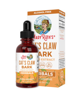 MaryRuth's Cat's Claw Drops Digestive Health Immune Support Joint Health Vegetable Glycerin Vegan Non-GMO Gluten Free 1 Fl Oz
