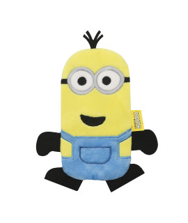 Minions: The Rise of Gru Bob Plush Flat Crinkle Dog Toy No Stuffing Dog Toy Gifts Fans and Their Pets Officially Licensed Pet Product from Universal Studios