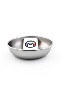 Stainless Steel Cat Bowl for Food & Water by Americat - Made in USA - Dishwasher Safe, Human Grade, Whisker Friendly Dish (1 Bowl)