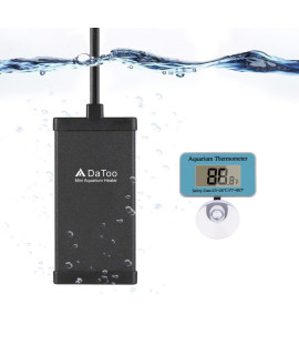DaToo 20 Watt Small Aquarium Heater Mini Betta Flat Fish Tank Heater for 2 Gallon 3 Gallon