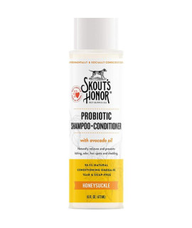 Skouts Honor Dog Shampoo Conditioner Honeysuckle 16Oz