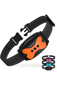 DogRook Dog Bark Collar - Rechargeable Smart Anti Barking Collar for Dogs - Waterproof No Shock Bark Collar for Small/Medium/Large Dogs - Anti Bark Collar for Dogs with 5 Sensitivity Levels
