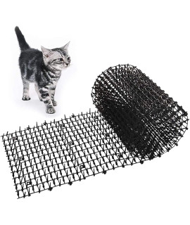 OCEANPAX 2PCS 6.5ft Cat Scat Mat with Spikes, Prickle Strips Network Digging Stopper Outdoor Spike Deterrent Mat, 78 inch x 11 inch(13FT)