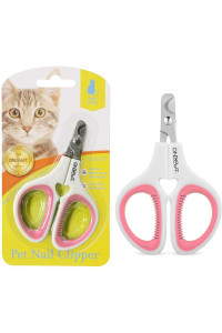 Onecut Pet Nail clippers, Update Version cat & Kitten claw Nail clippers for Trimming, Professional Pet Nail clippers Best for a cat, Puppy, Kitten & Small Dog (Pink)