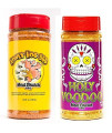Meat church BBQ Rub combo: Honey Hog (14 oz) and Holy VooDoo (14 oz) BBQ Rub and Seasoning for Meat and Vegetables, gluten Free, One Bottle of Each