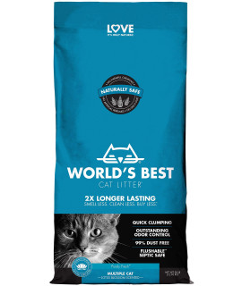 WORLD'S BEST CAT LITTER Multiple Cat Lotus Blossom Scented, 28-Pounds