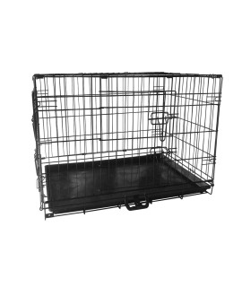 SIgNZWORLD Dog crate for Medium Dogs, crates for Dogs with Double Door, Removable Tray and Handle, Foldable Dog Kennels and crates for Medium Dogs(30 inch)