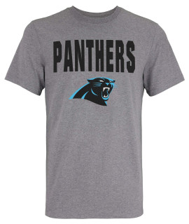 New Era NFL Mens 50 Yard Line Dri-Fit Short Sleeve T-Shirt, carolina Panthers, Large