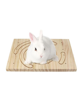 Litewoo Rabbit Foot Mat Grinding Pawl Board Natural Wooden Rabbit Toys for Bunny Chinchilla Guinea Pig Rabbit Antiskid Edible Natural Wood Pad