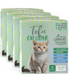 Natural Paw Tofu Cat Litter Lightweight Case of 4, Natural Odor Control Kitty Litter, 99.9% Dust Free, Fast Clumping Multi-Cat, Fast Acting Super Absorbing, Silica Free, Flushable, Unscented 18 Lb