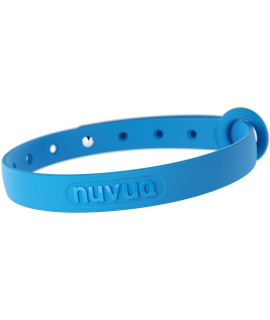Nuvuq Comfortable, Soft and Light Cat Collar with Breakaway Snap Button (Blueberry Blue)