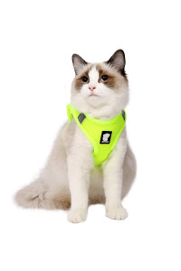 HEYWEAN Cat Harness and Leash - Ultra Light Escape Proof Kitten Collar Cat Walking Jacket with Running Cushioning Soft and Comfortable Suitable for Puppies Rabbits