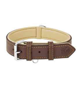 Riparo Leather Dog Collar, Extra Large Dog Collar, 2 Inch Dog Collar for Large Dog Breeds (XXL, Brown)