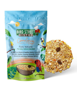 Bird Street Bistro Parrot Food - Parakeet Food - Cockatiel Food - Bird Food - Cooks in 3-15 min w/Natural & Organic Grains - Legumes - Non-GMO Fruits, Vegetables, & Healthy Spices
