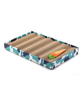PEEKAB Cat Scratcher Cardboard Reversible Cat Scratching Pad Kitty Corrugated Scratching Bed Catnip Included (1 Pack XXL)