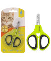 OneCut Pet Nail Clippers, Update Version Cat & Kitten Claw Nail Clippers for Trimming, Professional Pet Nail Clippers Best for a Cat, Puppy,Rabbit, Kitten & Small Dog,Sharp & Safe (Green)