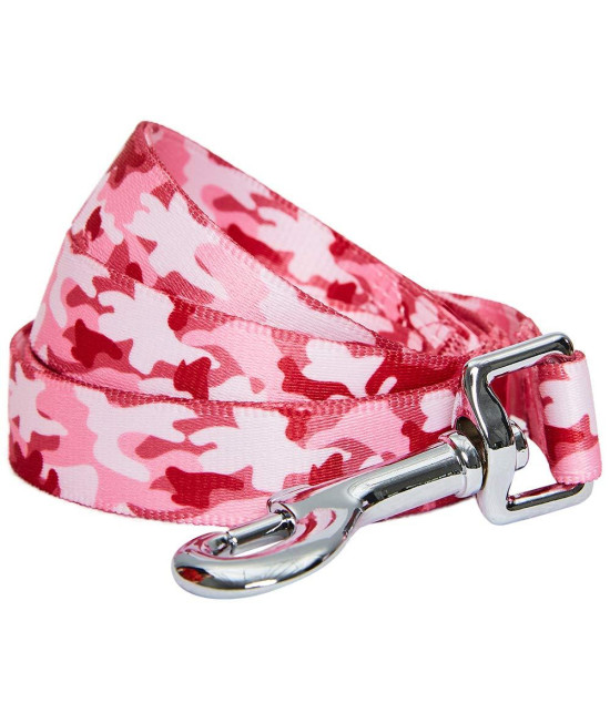 Blueberry Pet Essentials Pink Camo Print Camouflage Dog Leash, 5 ft x 5/8, Small, Leashes for Dogs