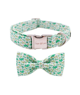 Unique Style Paws Dog Collar with Bow, Bowtie Dog Collar Adjustable Collars for Small Medium Large Dogs and Cats