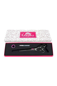 Kenchii Dog Grooming Scissors 17 Tooth Dog Grooming Thinning Shears Thinning Shears For All Dog Breeds Pet Hair Blending Scissor Pet Grooming Accessories Love Collection