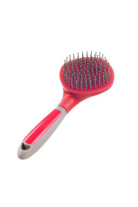 BOTH WINNERS Mane and Tail Brush for Horses and Dogs with Soft Touch Grip (RED)