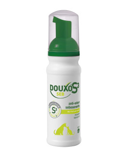 Douxo S3 SEB - Mousse - Dog & cat Hygiene - Oily Skin - Flaky Skin - Anti-Odour and Antidandruff - Hypoallergenic Fragrance - Veterinary Recommended - 150ml