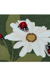 Liora Manne Frontporch Ladybugs IndoorOutdoor Rug green 30X48, FTP34452806