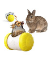 Rabbit Interactive Treat Ball, Guine Pig Interactive Toy and Meal Dispenser, Helps Regulate pet gastrointestinal Problems, Improve Digestion and Fight Obesity, Can Use with Food or Treats