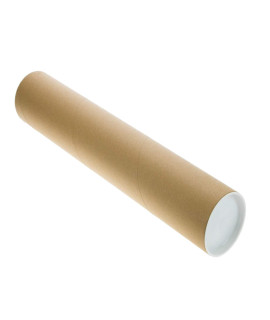 TubeeQueen Mailing Tubes with caps, 3 inch X 24 inch usable length (2 Piece Pack)
