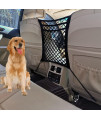 TONRUY Dog Car Net Barrier, Car Organization for Pet Barrier, Purse Holder, Pets & Children Disturb Stopper Universal Fit SUVs, Cars, Trucks,Drive Safely with Children & Pets