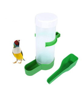 QX-Pet Supplies 2Pcs Automatic Bird Feeder Bird Waterer & Feeder Parakeet Hanging Food Dispenser Bird Cage Accessories for Parrots Budgie, Cockatiel, Lovebirds (150 ml / 5.1 oz)