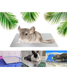 Comtim Pet Cooling Mat for Rabbit Hamsters, Self Cooling Mat Pad for Hamster Guinea Pig Chinchilla Kitten Cat and Other Small Animals, Pet Cool Plate Ice Bed - Perfect for Hot Summer Weather, S