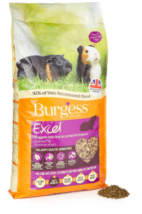 DMJYJY Excel Burgess guinea Pig Nuggets Blackcurrant and Oregano 10 kg