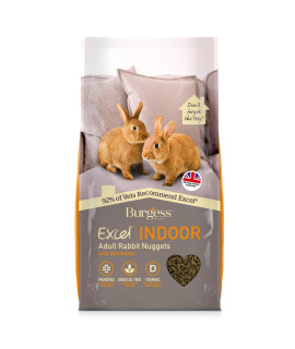 STRELLALAB Excel Burgess Indoor Rabbit Nuggets, 10 kg