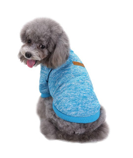 Jecikelon Pet Dog Clothes Dog Sweater Soft Thickening Warm Pup Dogs Shirt Winter Puppy Sweater for Dogs (X-Large, Light Blue)