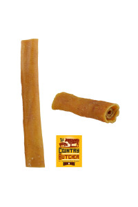 The Country Butcher Pork Roll Dog Chews for Large Breed Dogs, Natural, Dental Treat, Made in The USA, 10 Count - Rawhide Free, No Bones